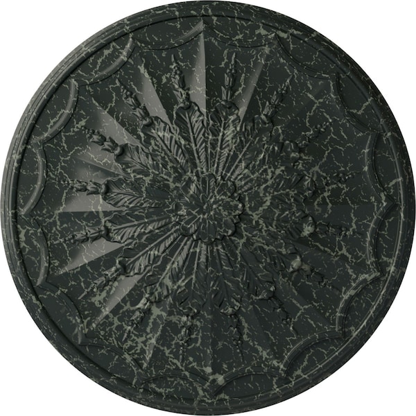 Ekena Millwork Artis Ceiling Medallion, Hand-Painted Painted Turtle Crackle, 27 1/8"OD x 2 5/8"P CM27ARPTC - main